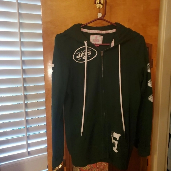 PINK Victoria's Secret Tops - VS Pink NY Jets Zip Up Hoodie